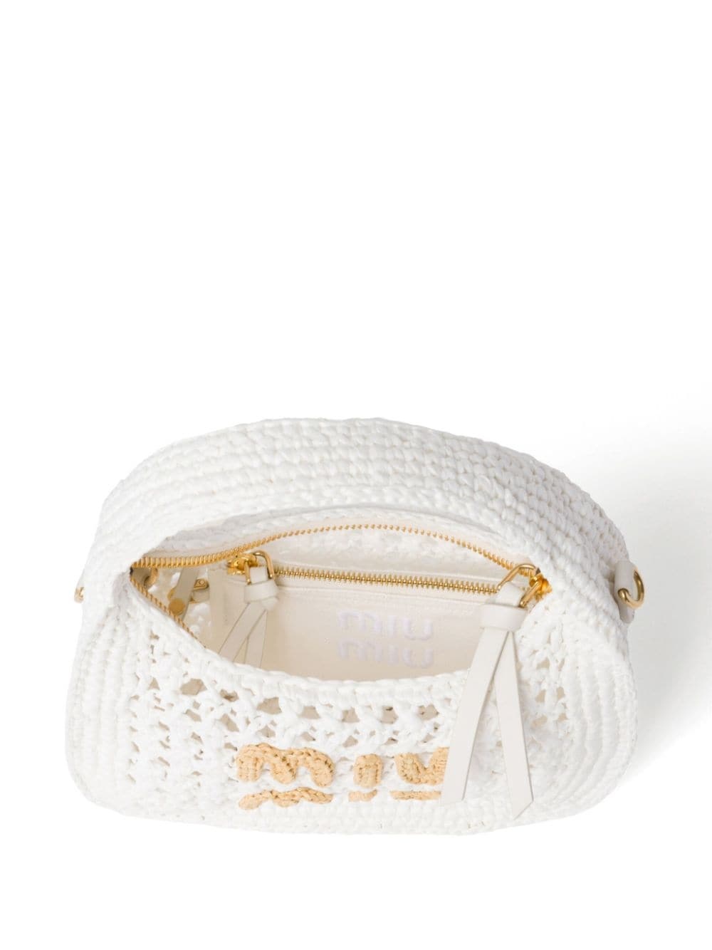 Wander crochet-knit shoulder bag - 6