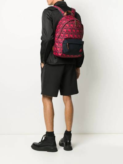 Moncler Pierrick all-over logo backpack outlook