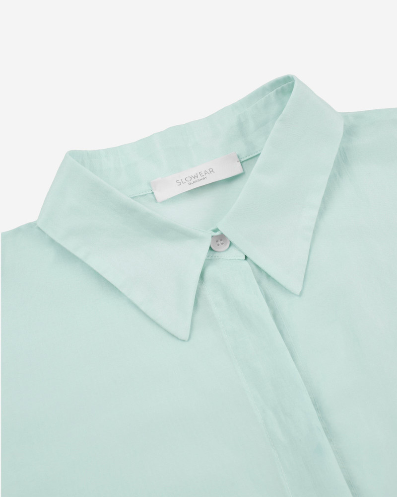 Wide fit shirt in silk and cotton muslin 6