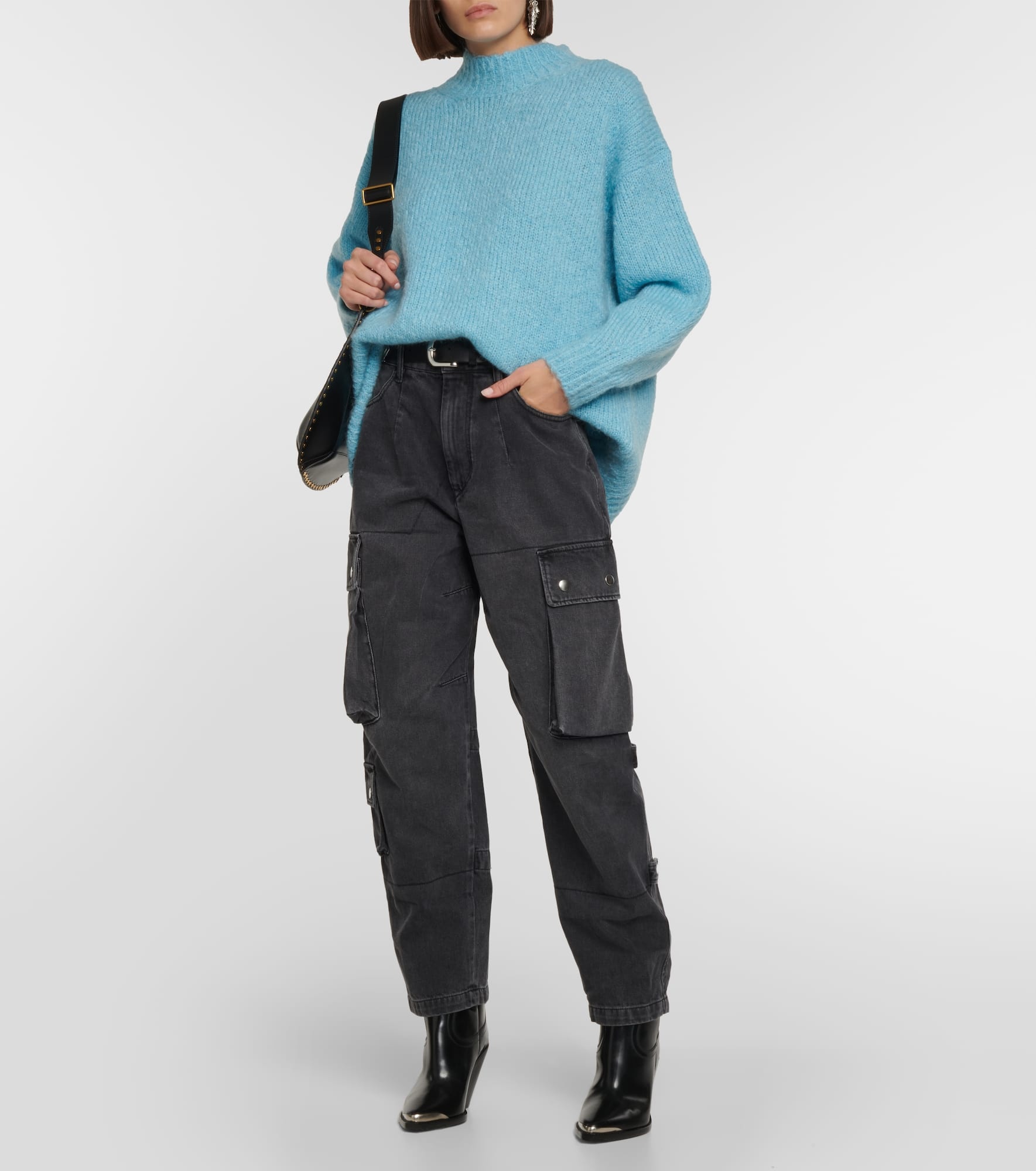 Idol mohair-blend mockneck sweater - 2