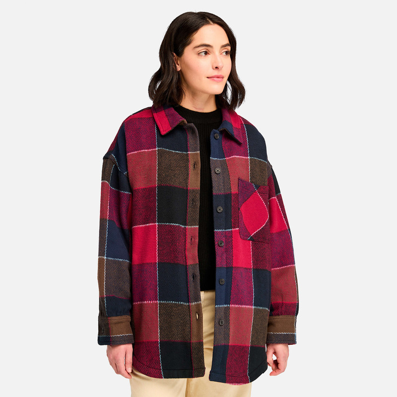 Women's Heavy Flannel Long Overshirt 3