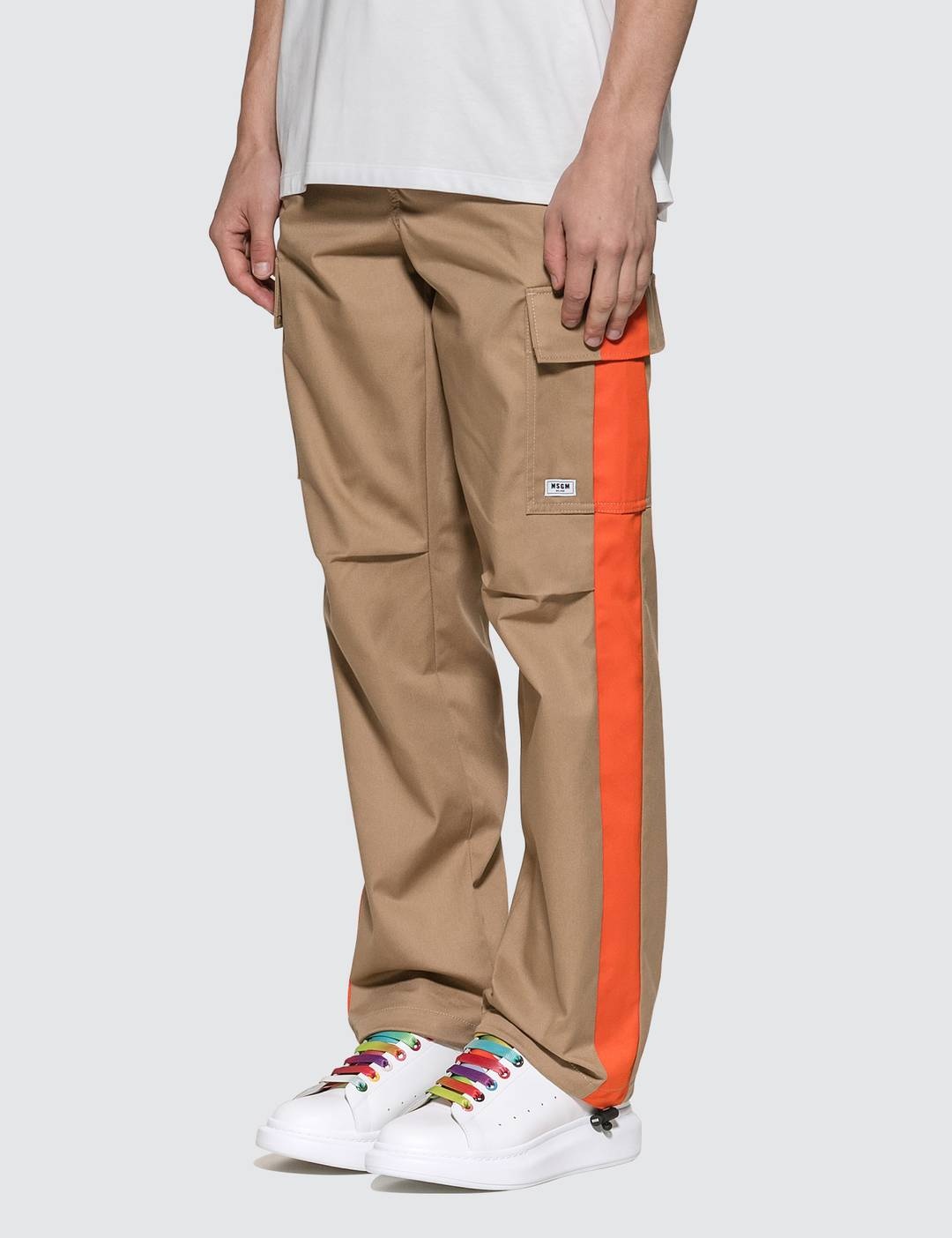 Cargo Pants With Side Stripes - 2