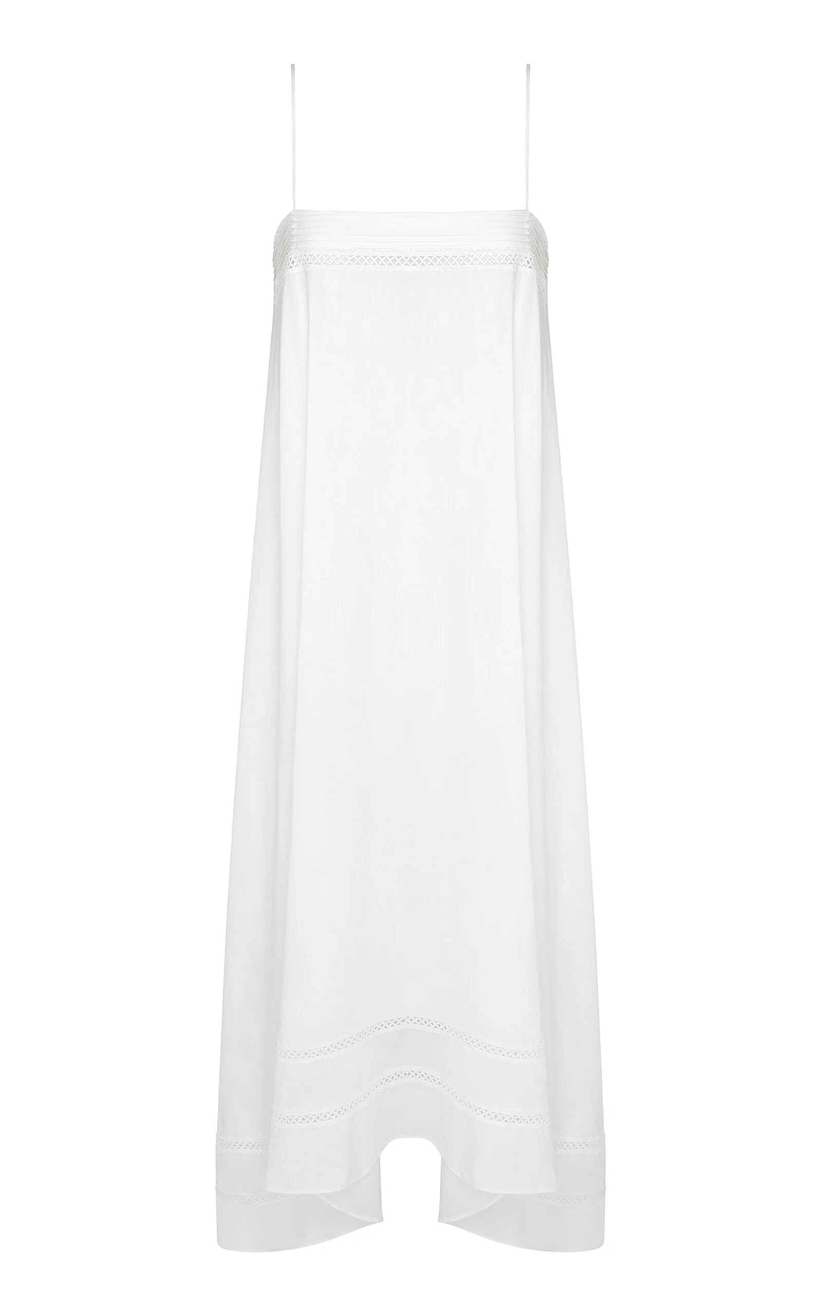 Cotton Handkerchief Dress white - 1