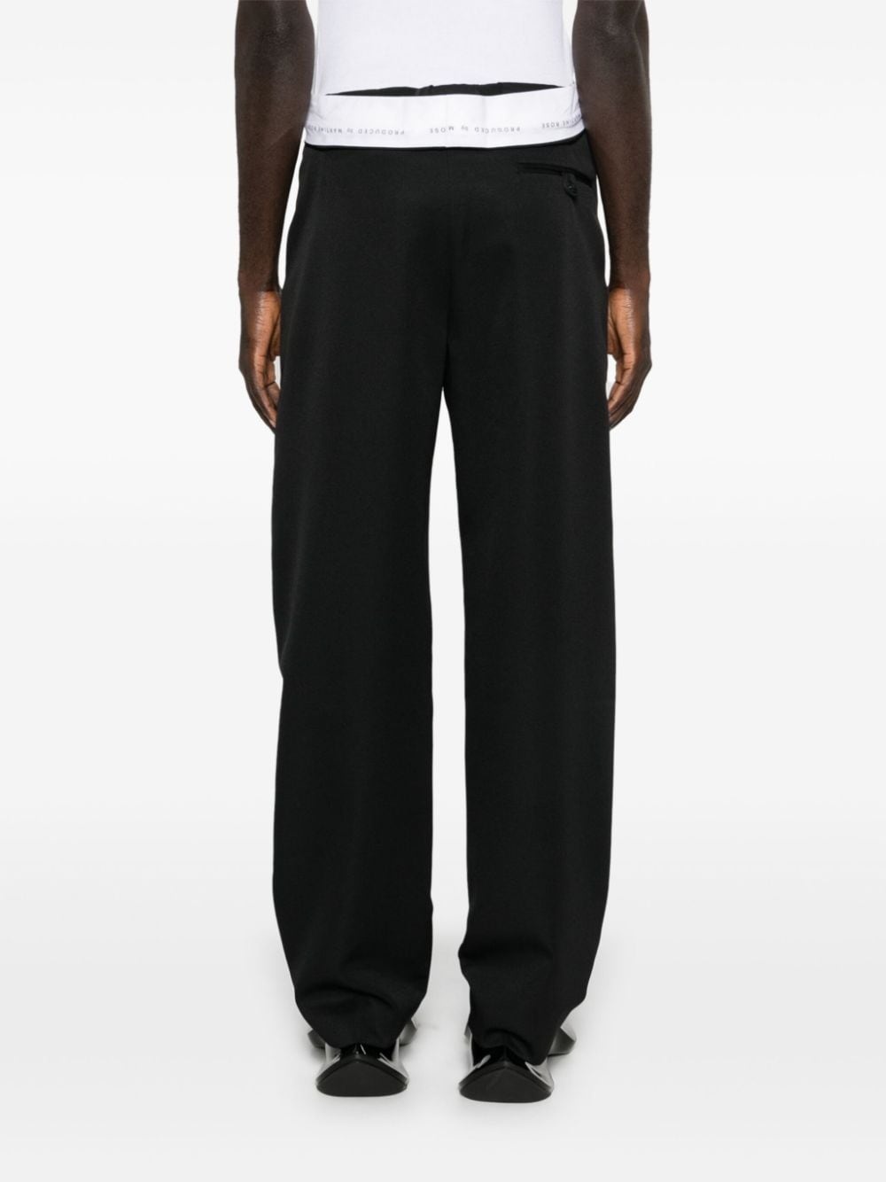 rolled waistband tailored trousers - 5