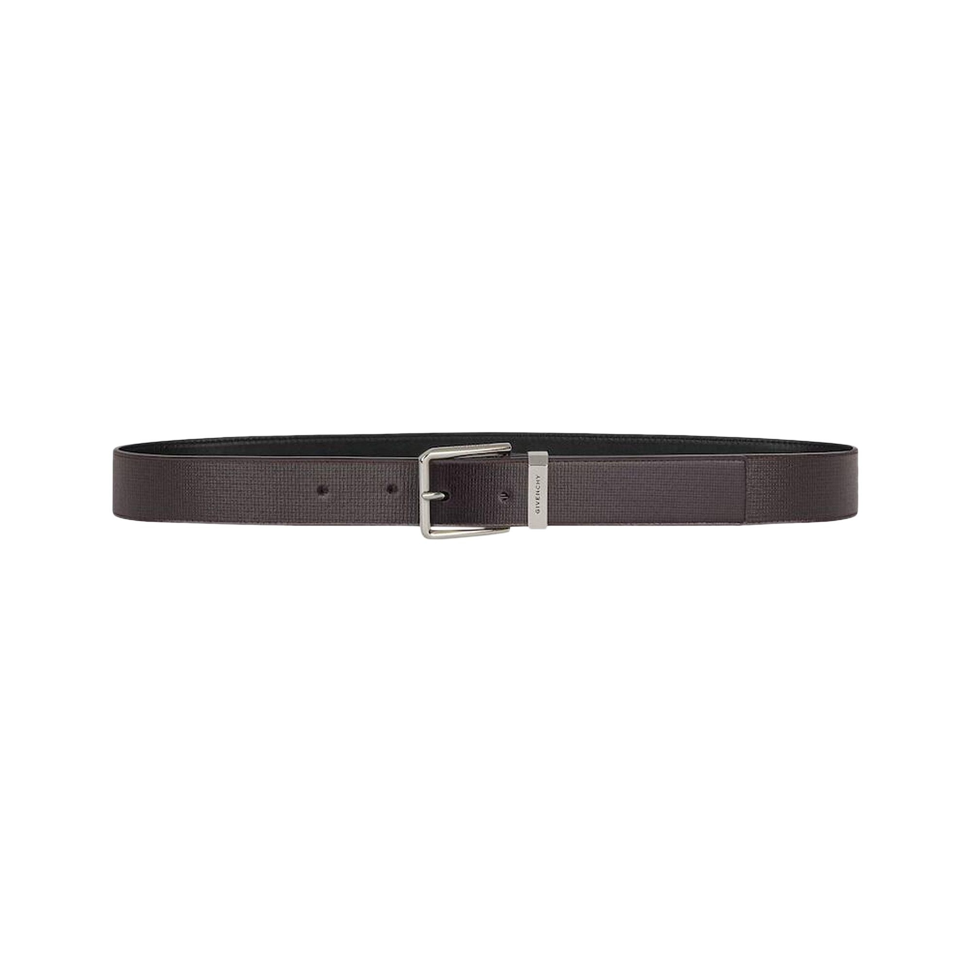 Givenchy Logo Engraved Buckle Belt 'Dark Brown' - 1