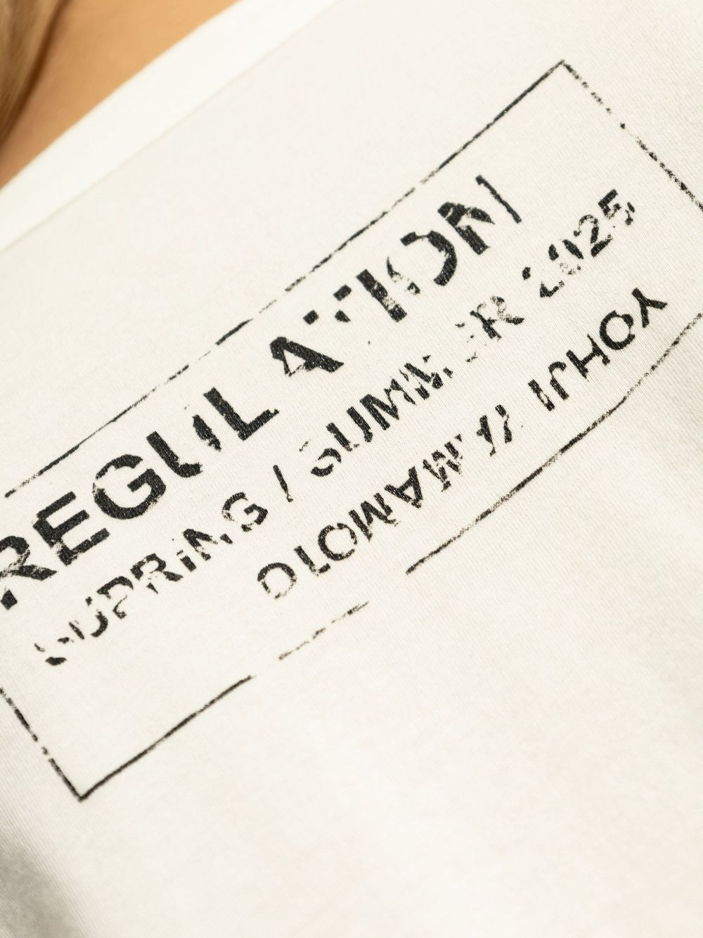 text-print T-shirt - 5