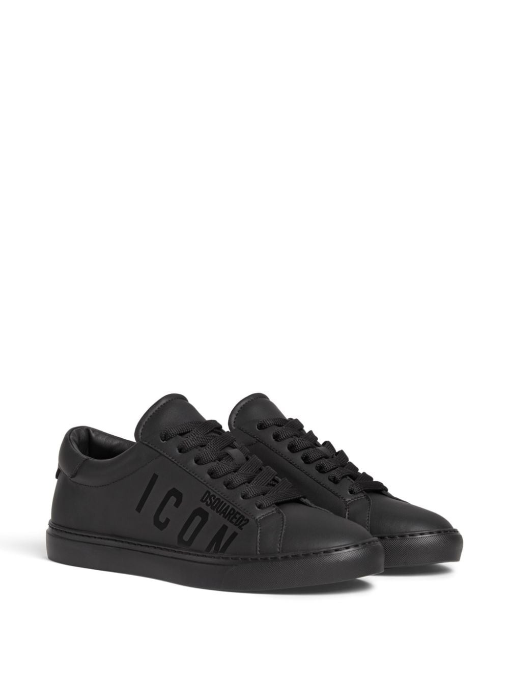 Icon logo-print low-top sneakers - 2