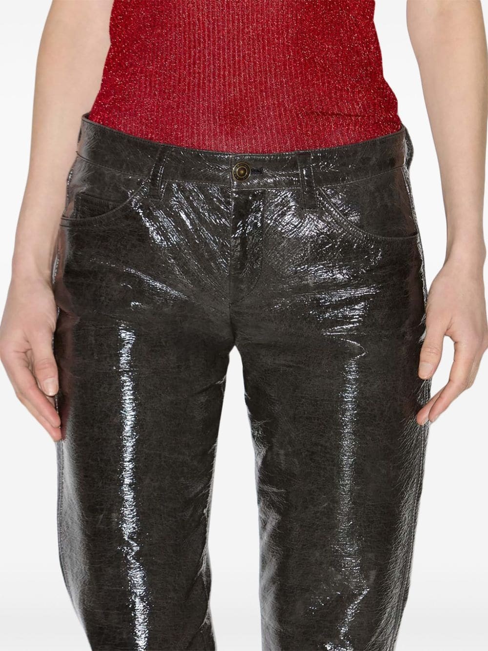 Lovis vinyl trousers - 5