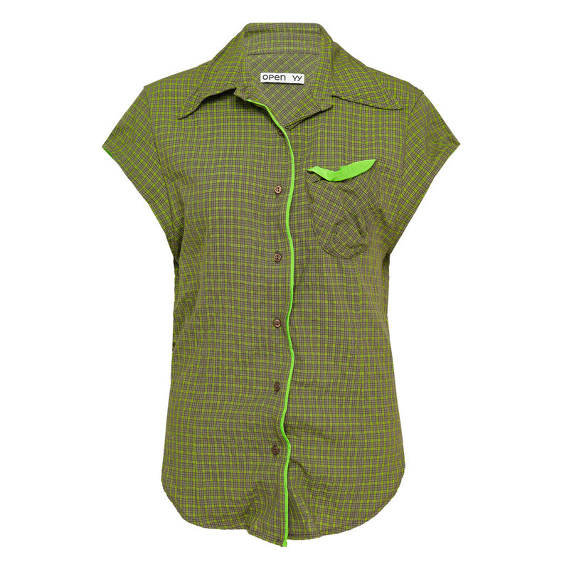 Color Block Wire Shirt 1