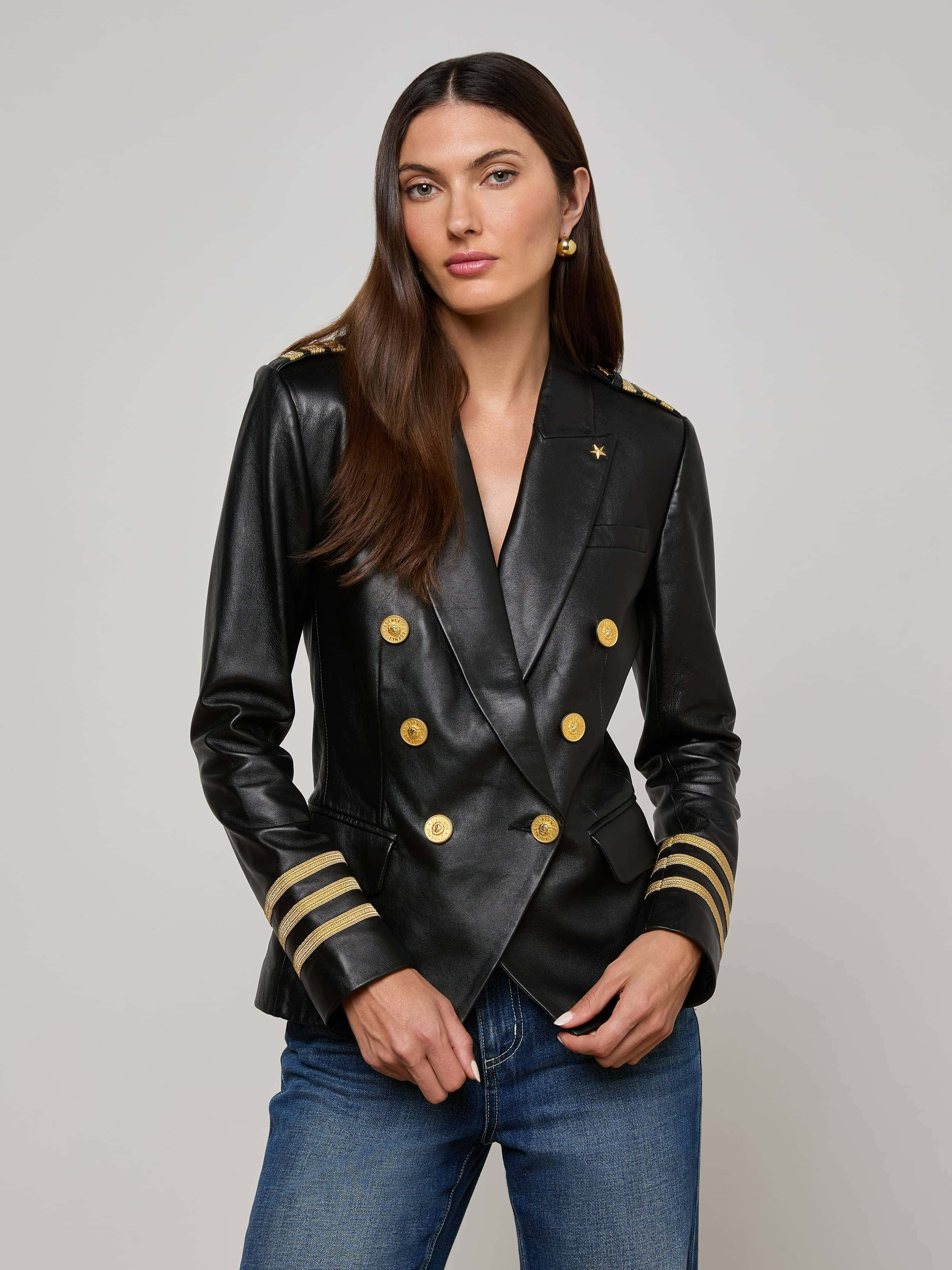 Kenzie Leather Blazer - 2