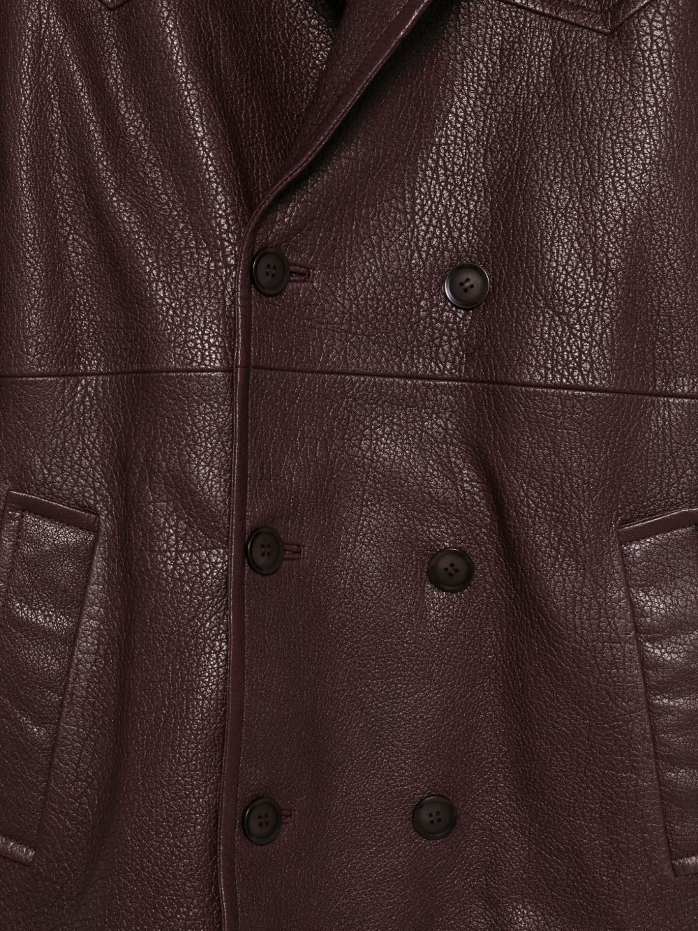 belted double-breasted coat - 3