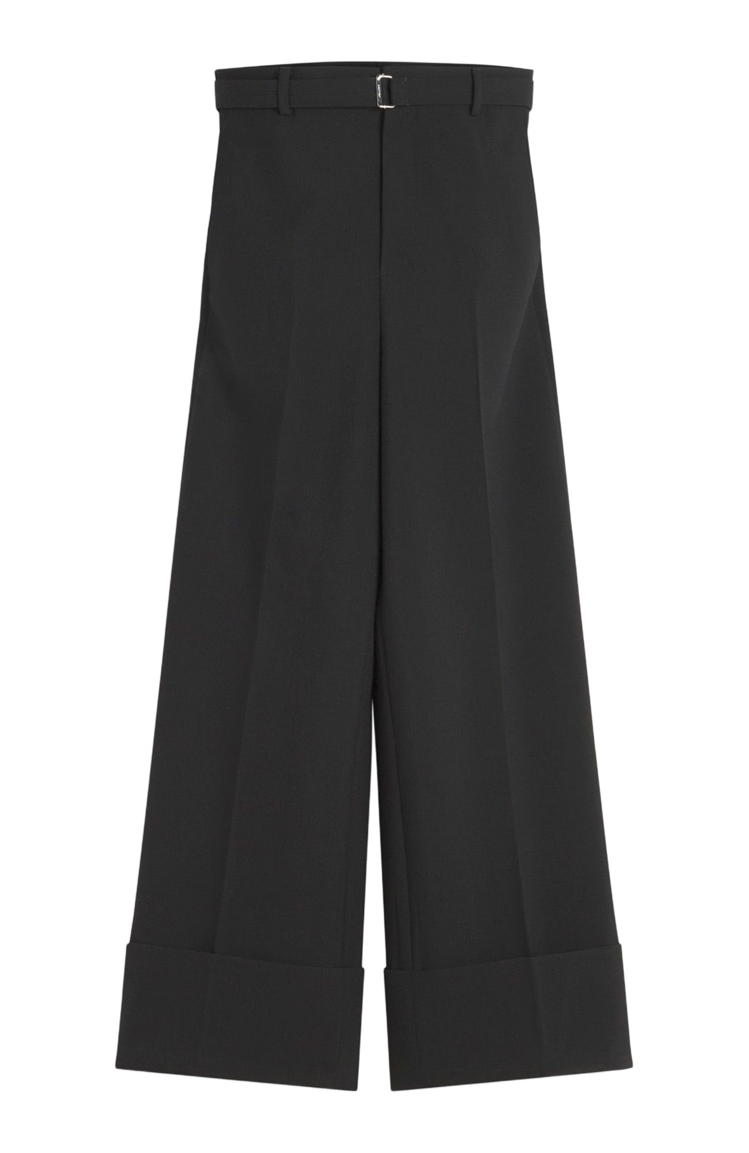 Lanvin WIDE-LEG PANTS WITH CUFFS in Black at Nordstrom - 2