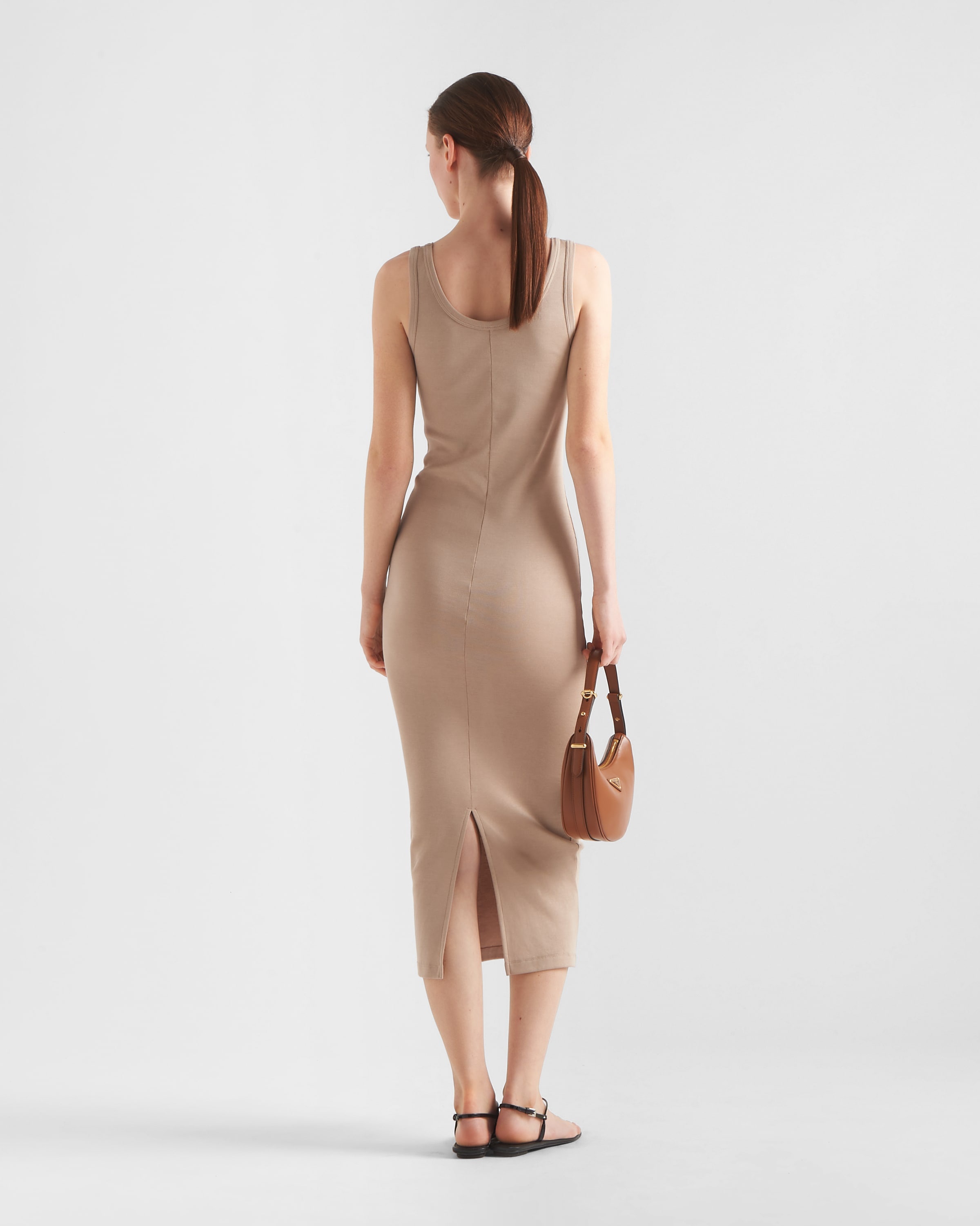 Prada Ribbed knit cotton dress 関税込 Prada Ribbed knit cotton dress | REVERSIBLE