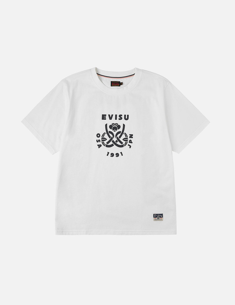 Wheel of Wisdom and  Daruma Daicock Print Regular Fit T-Shirt 4