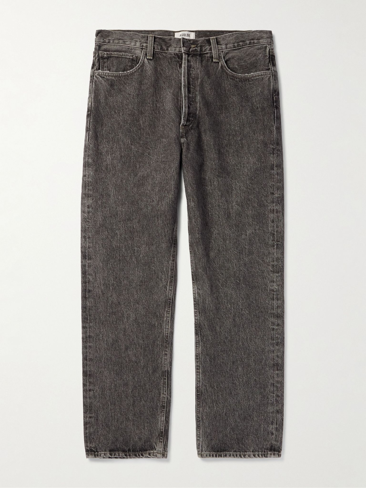 90's Straight-Leg Distressed Jeans Gray - 1