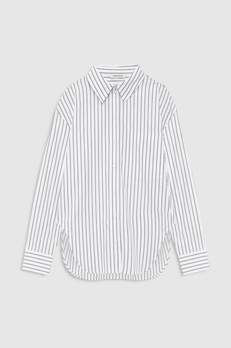 Scott Shirt - White And Black Stripe - 1