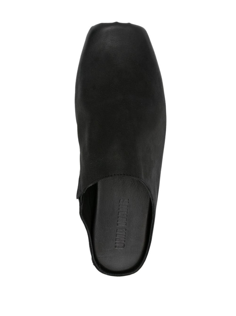 square-toe leather slippers 4