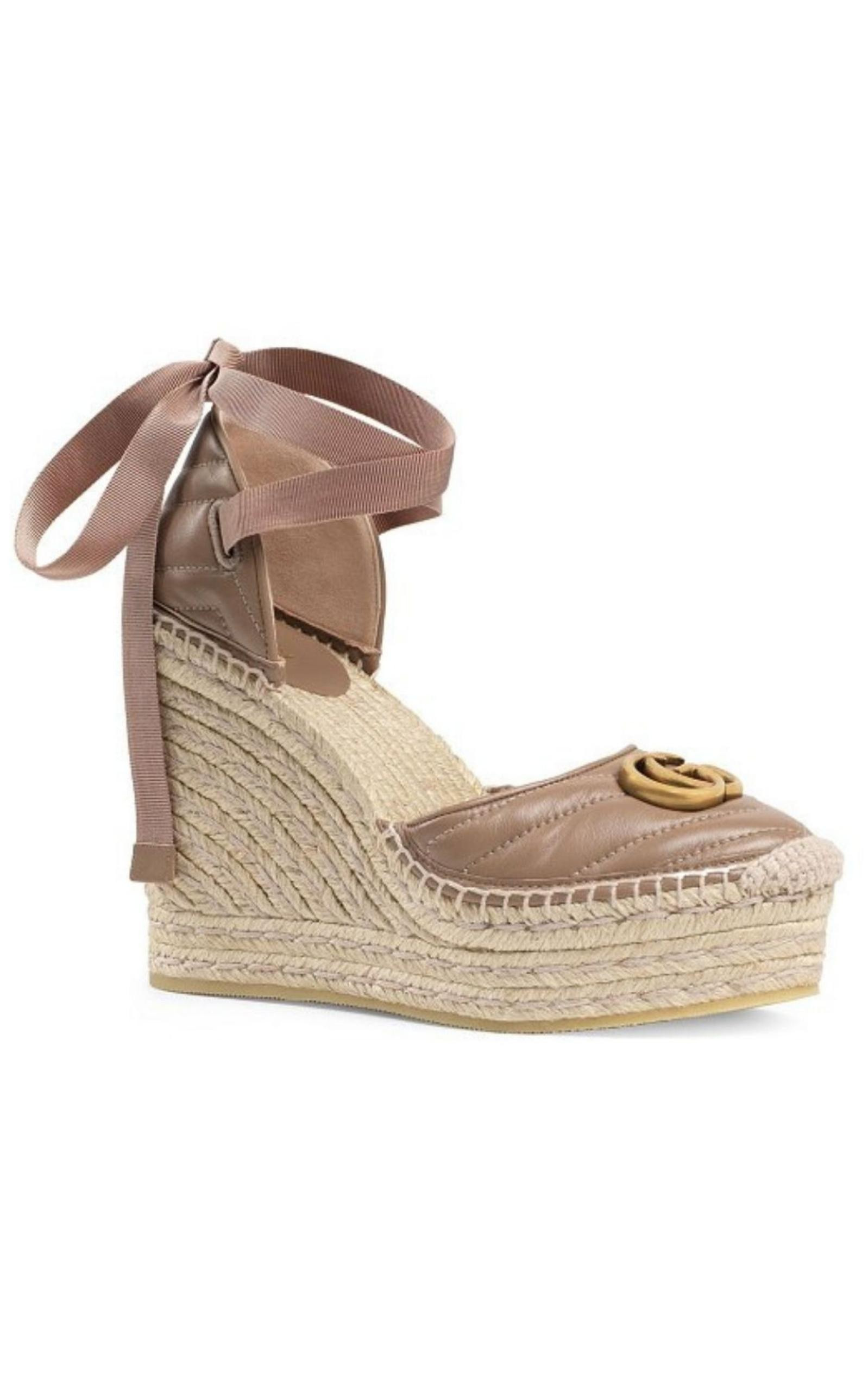 Leather Platform Espadrilles - 3