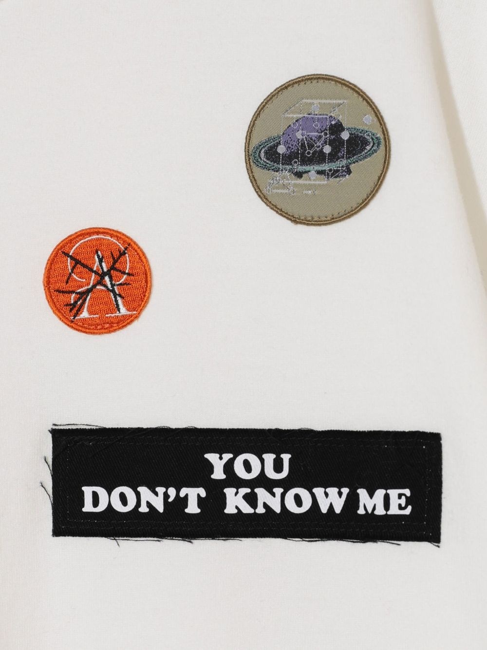 patch-detailed T-shirt - 3