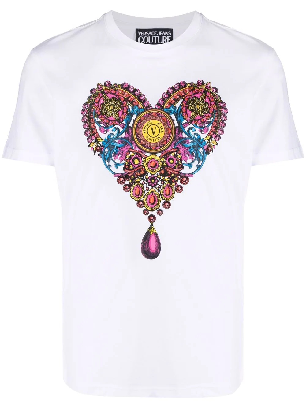 heart-print T-shirt - 1