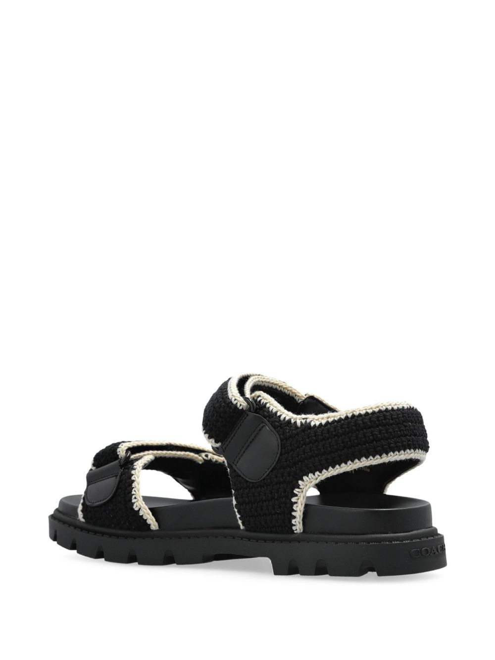 Brynn crochet double-strap sandals - 3
