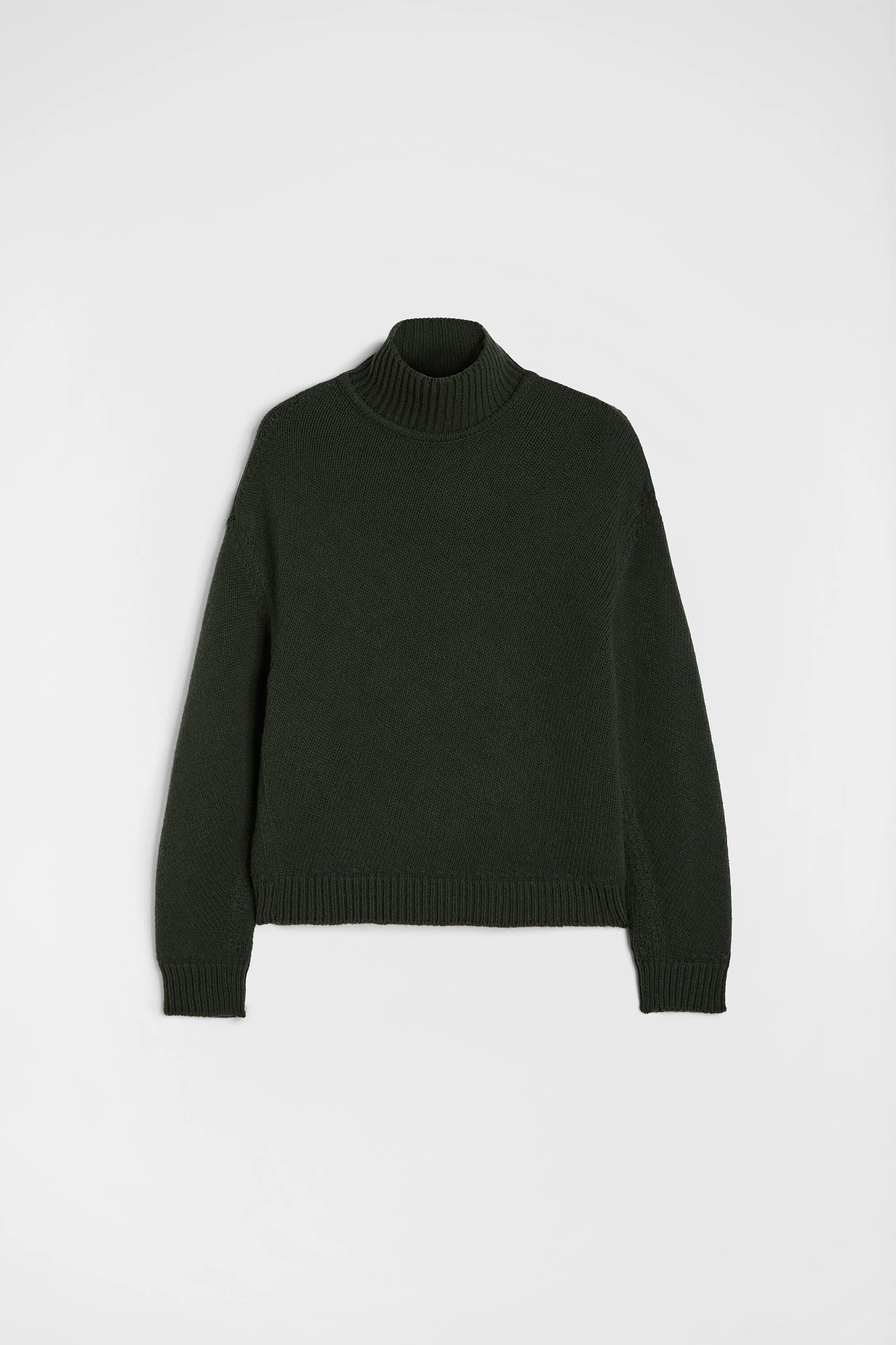 Cashmere Blend High-Neck Sweater - 1