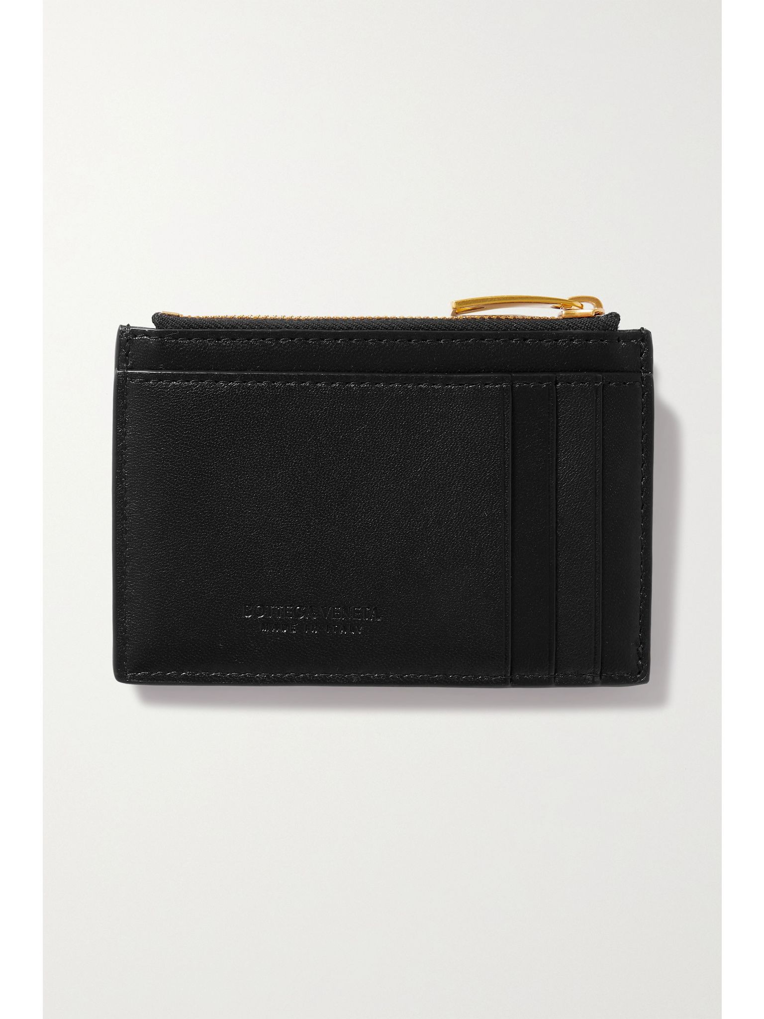 Cassette intrecciato leather cardholder Black - 3