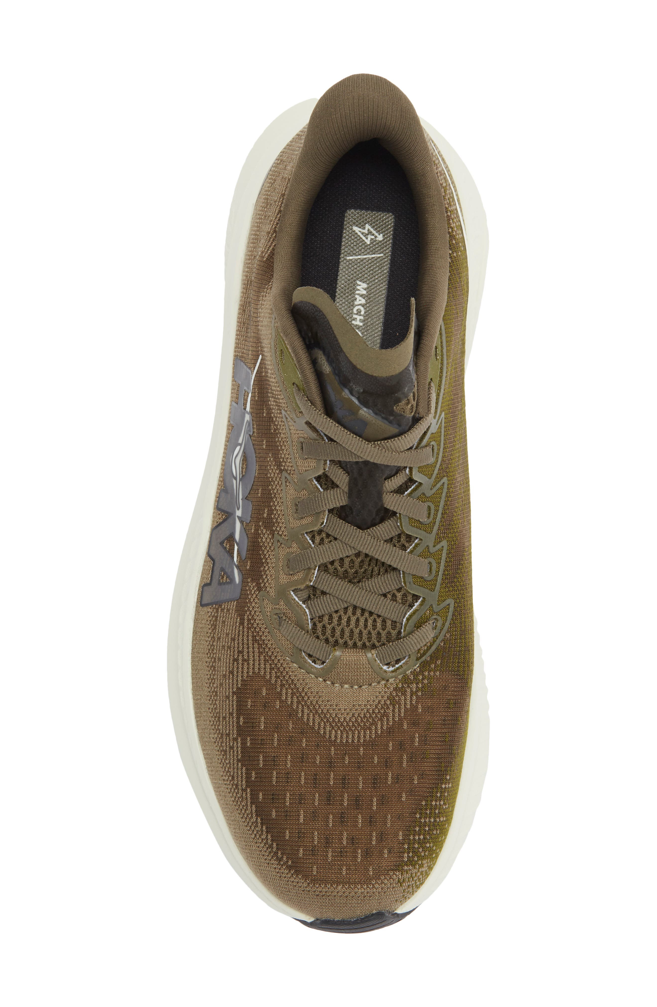 HOKA Mach 6 Running Shoe in Antique Olive /Truffle Salt at Nordstrom - 5