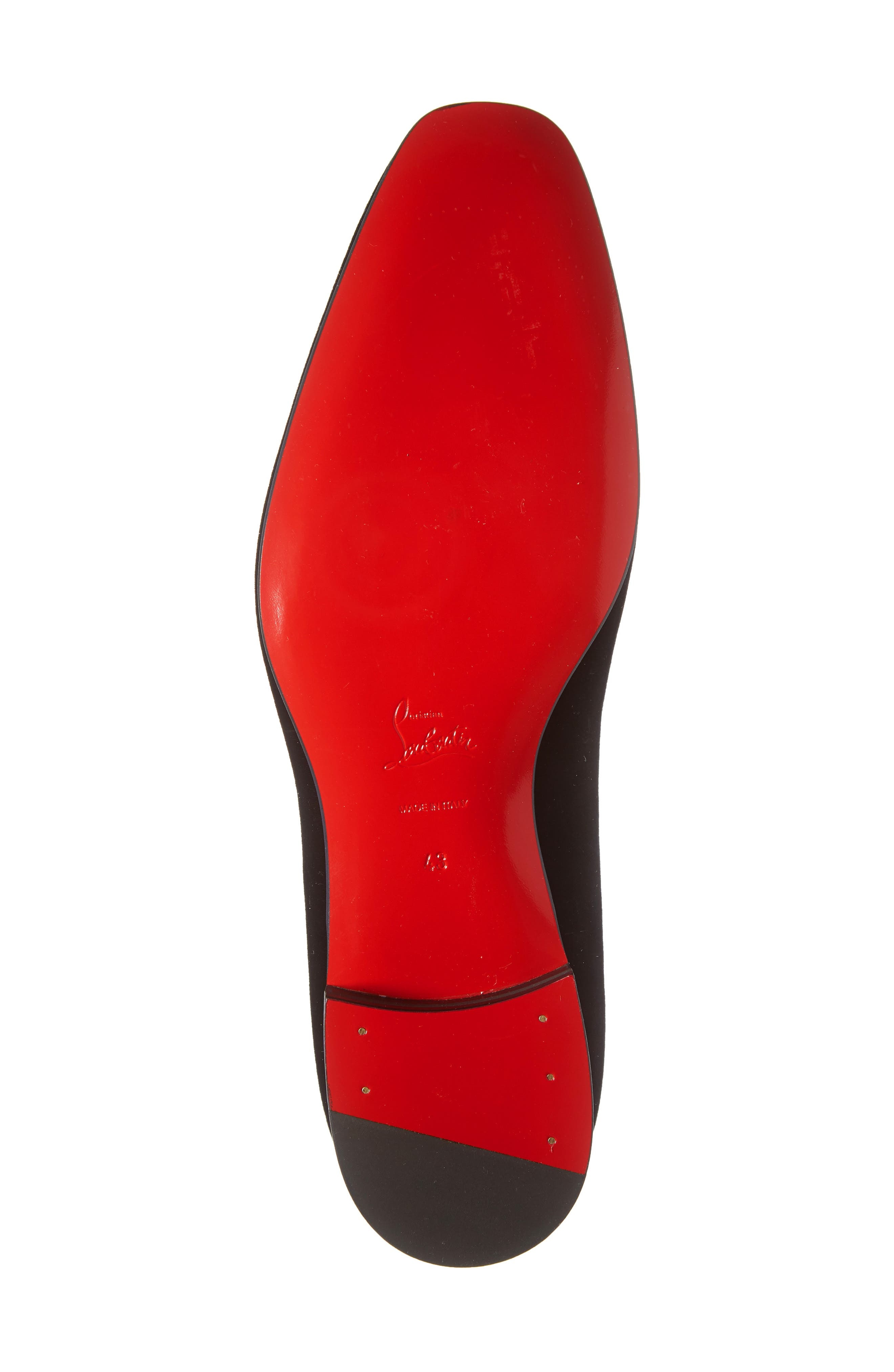 Christian Louboutin Dandelion Velvet Venetian Loafer in Black Velvet at Nordstrom - 6