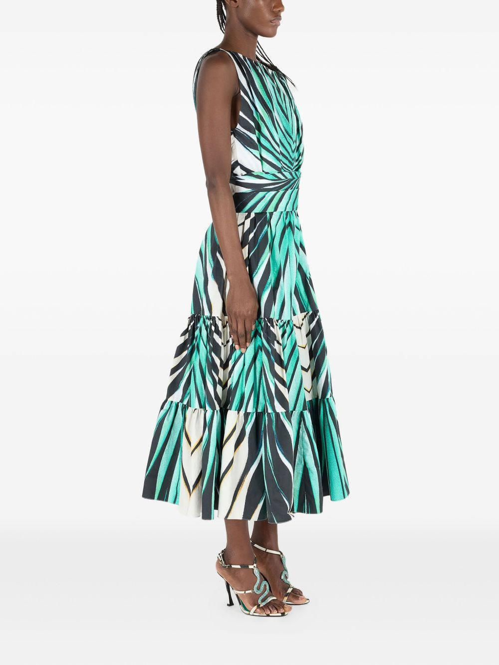 printed midi dress - 3