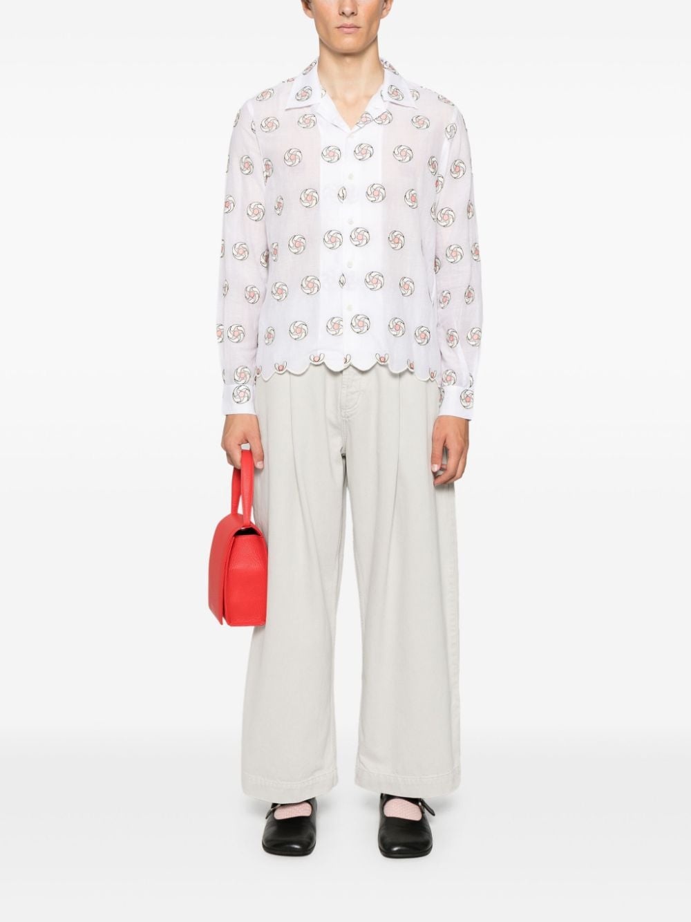Floral Aperture shirt - 2