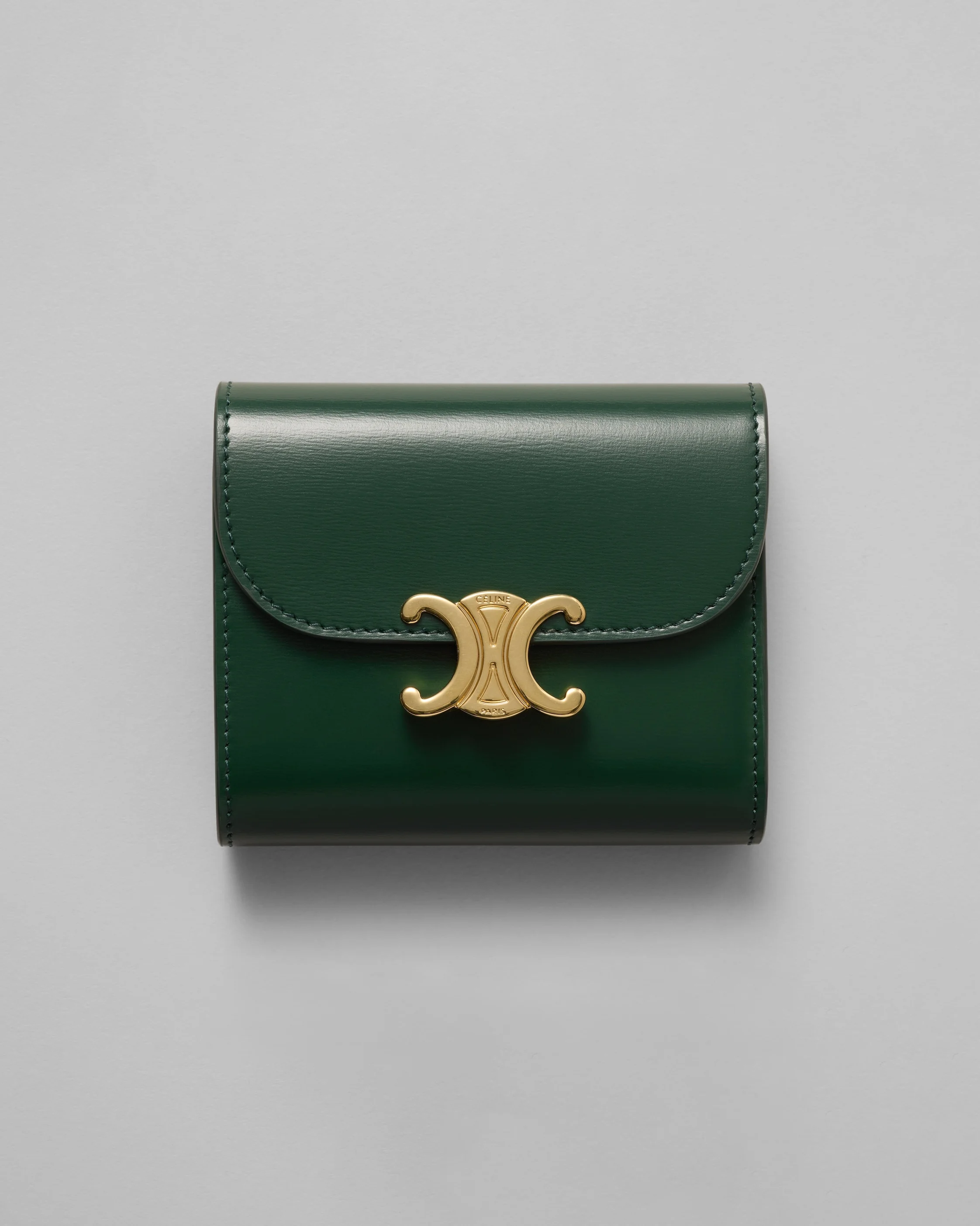 Small Flap Wallet TRIOMPHE IN Shiny calfskin - 1
