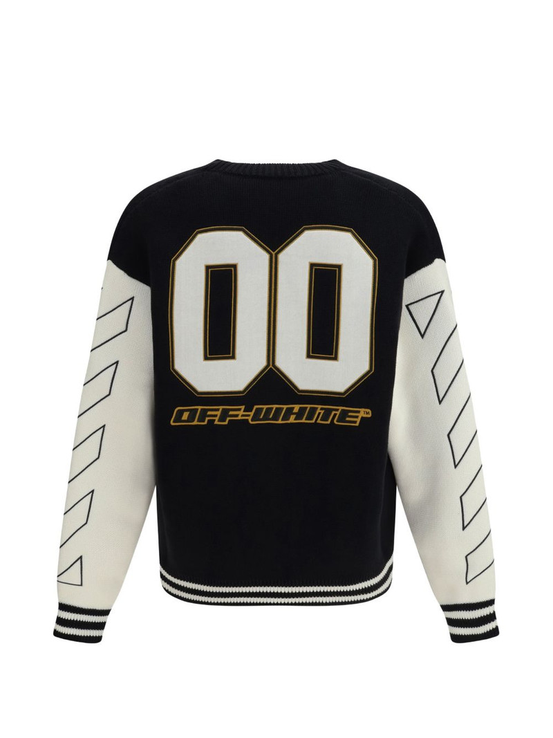 Off-White varsity embroidered cardigan outlook