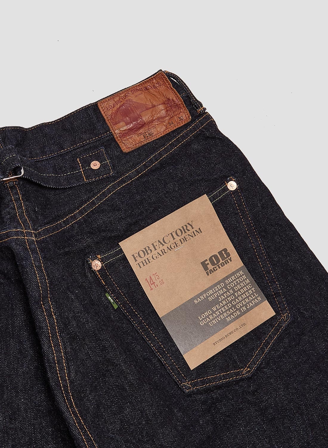 FOB Factory Selvedge Garage Denim 5P Indigo - 8