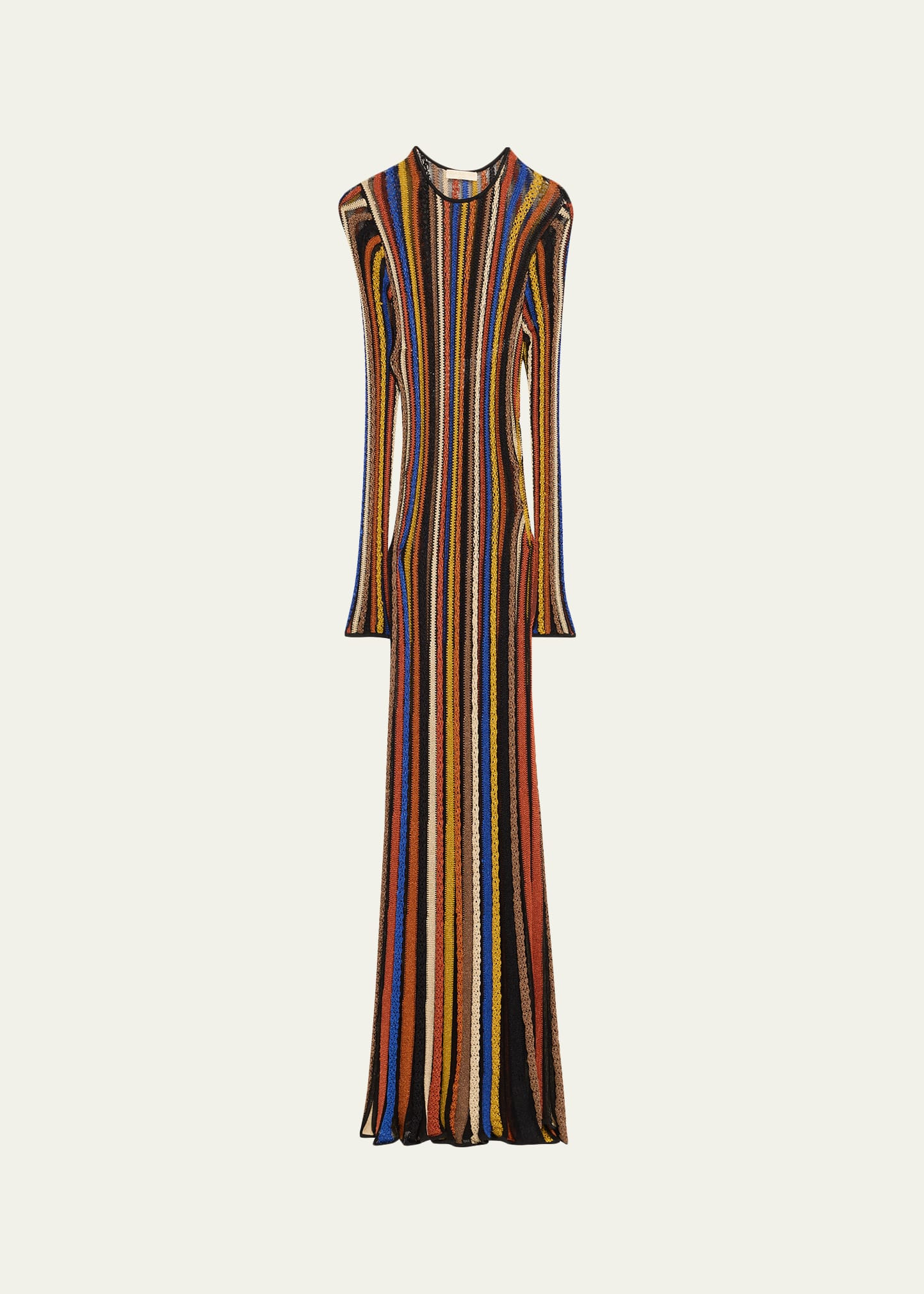 Albie Stripe Knit Long-Sleeve Dress - 1