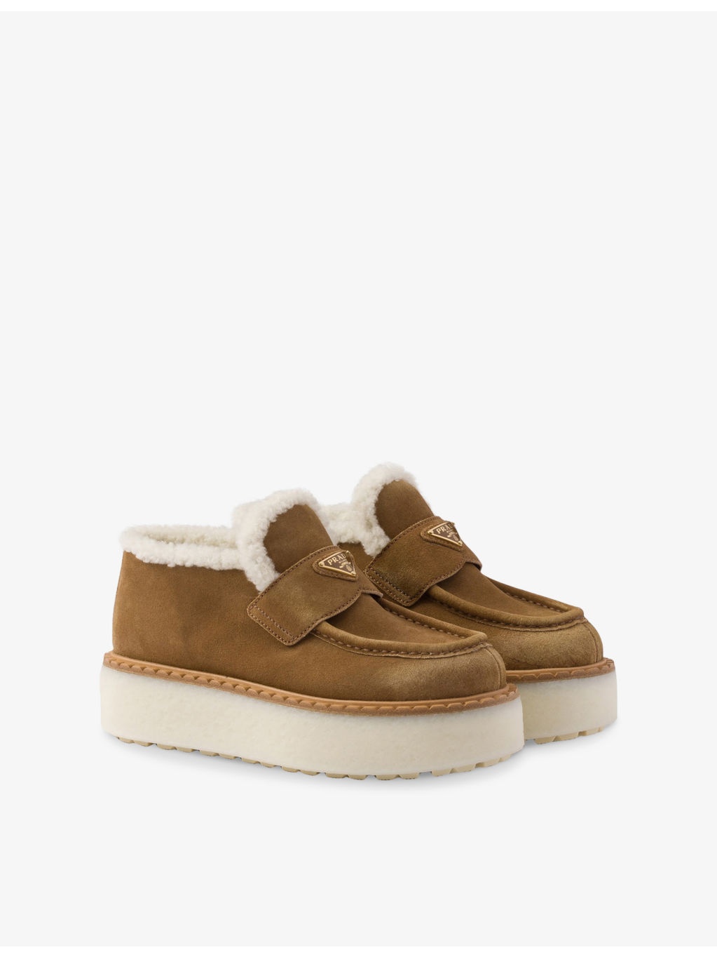 Logo-Embellished Suede Loafers - 3