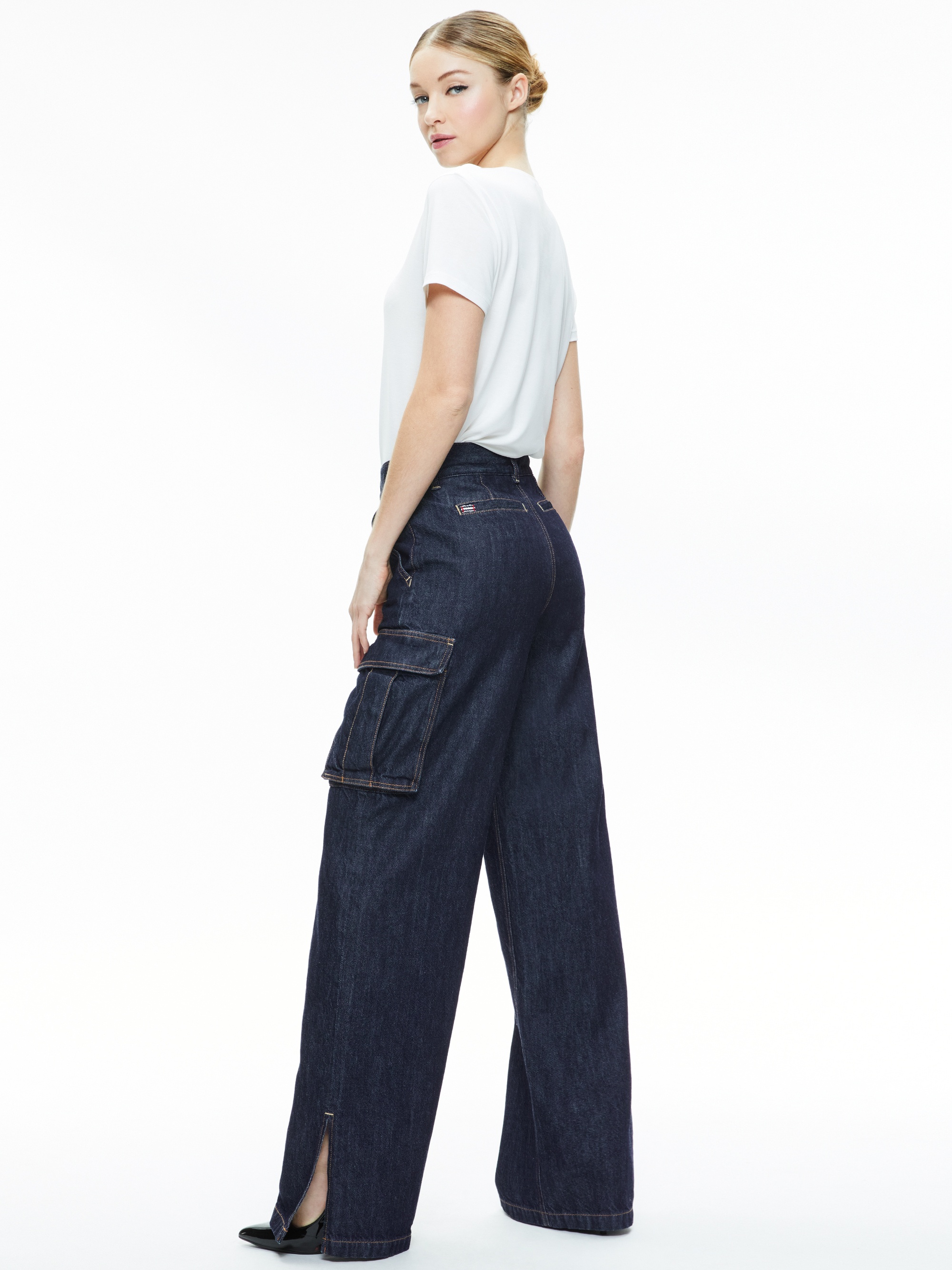 KAL BAGGY CARGO SIDE SLIT JEAN - 5