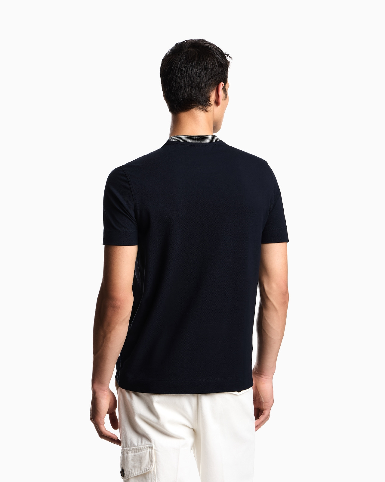 ASV PIQUÉ T-SHIRT WITH SUPER-EMBOSSED EA EMBROIDERY - 3