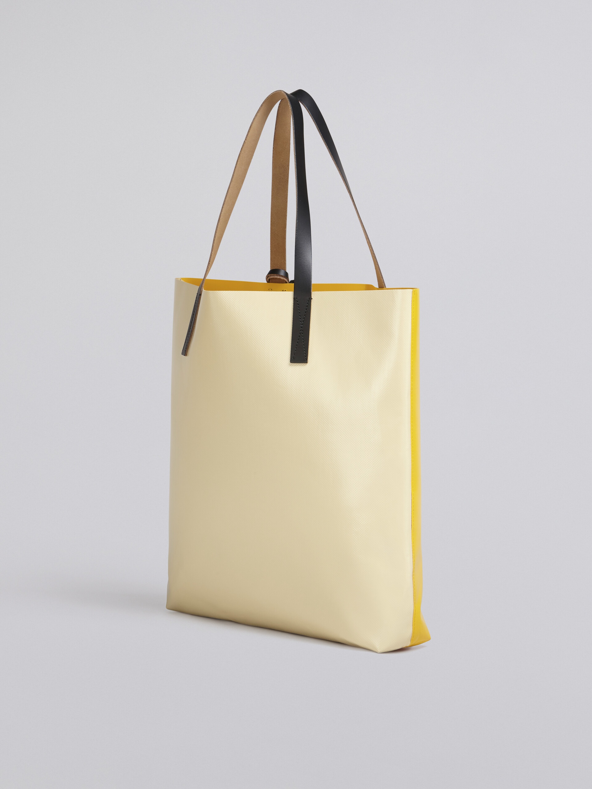 YELLOW TRIBECA SHOPPING BAG WITH MARNI LOGO - 2
