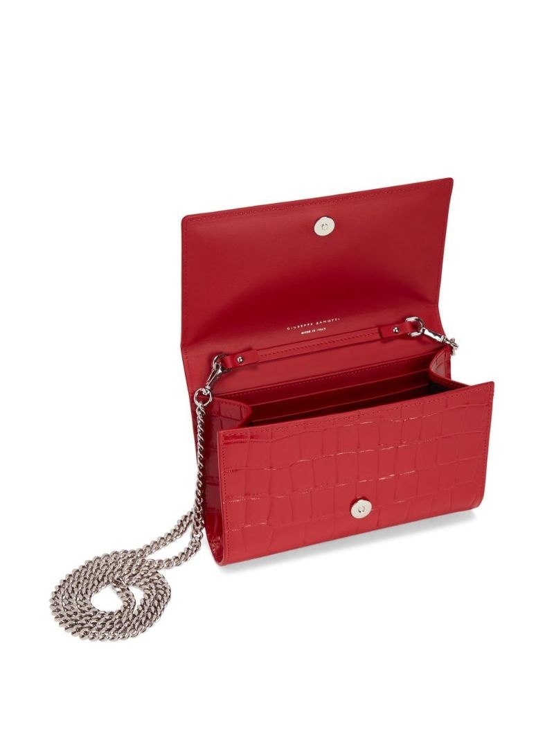 Wendy crocodile effect clutch bag - 4