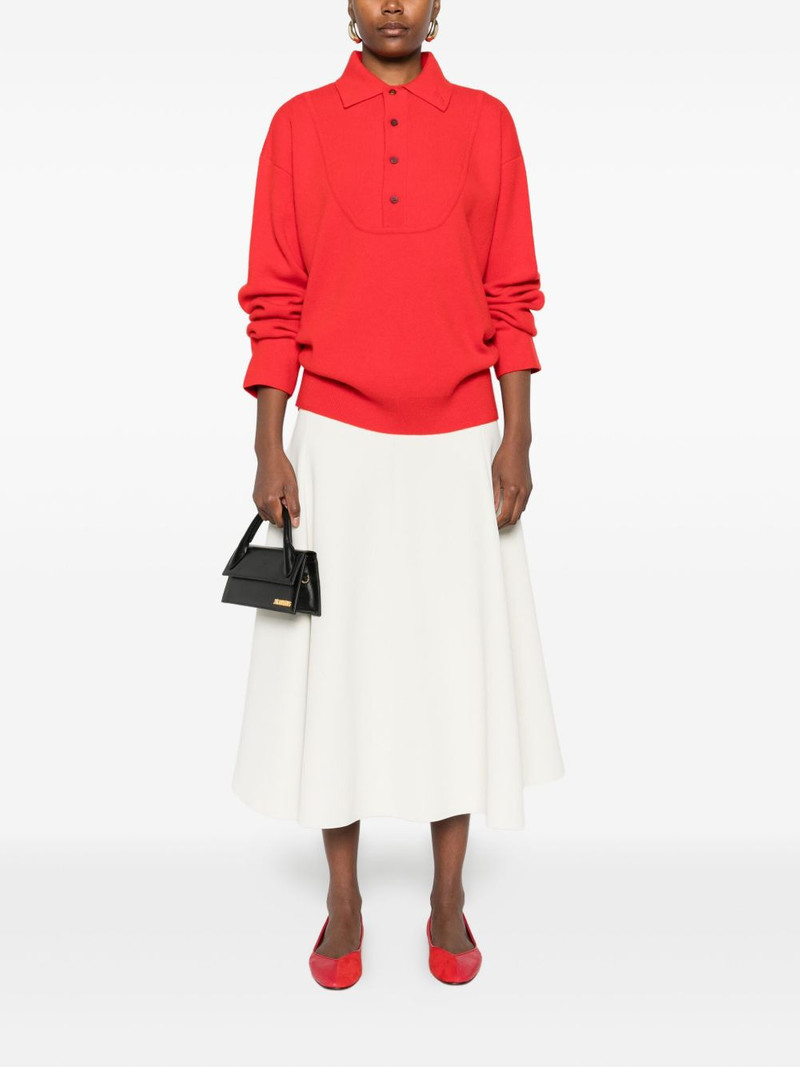 JACQUEMUS flared midi skirt outlook