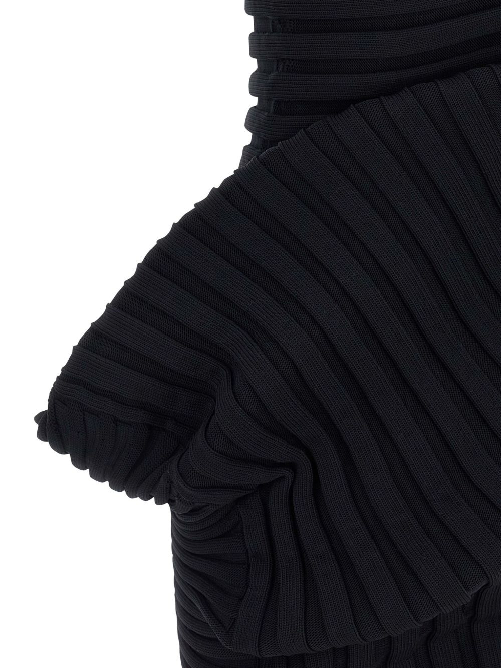 ribbed high-neck dress - 3