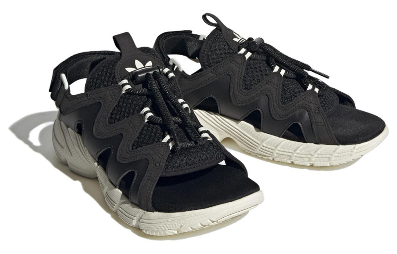 adidas (WMNS) adidas Astir Sandal 'Black Off White' HP9569 outlook
