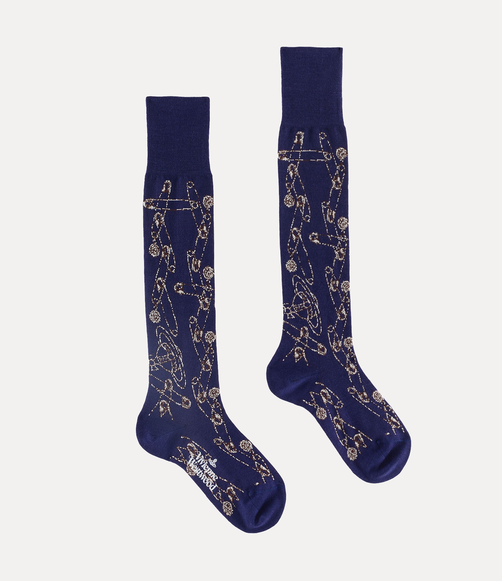 SAFETY PIN HIGH SOCK - 2