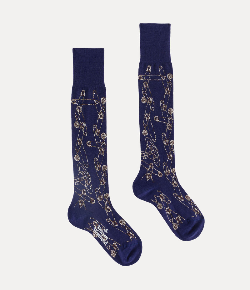 Vivienne Westwood SAFETY PIN HIGH SOCK outlook