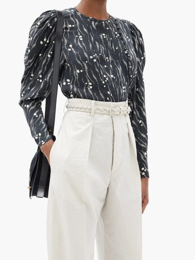 Isabel Marant Zap studded leather belt outlook