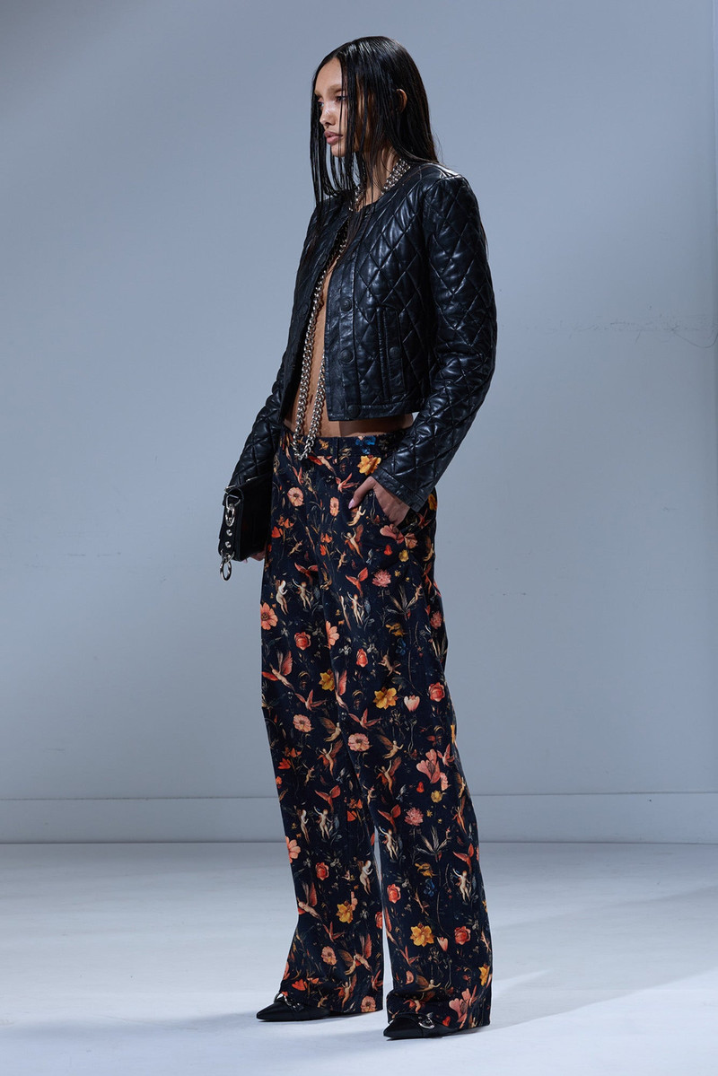 FLAT FRONT WIDE LEG TROUSER 1