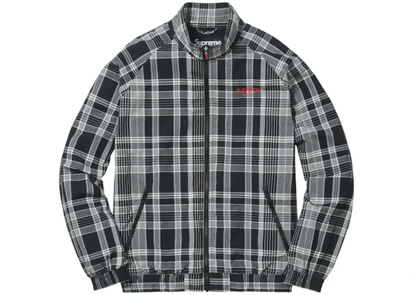 Supreme Madras Track Jacket Black - 1