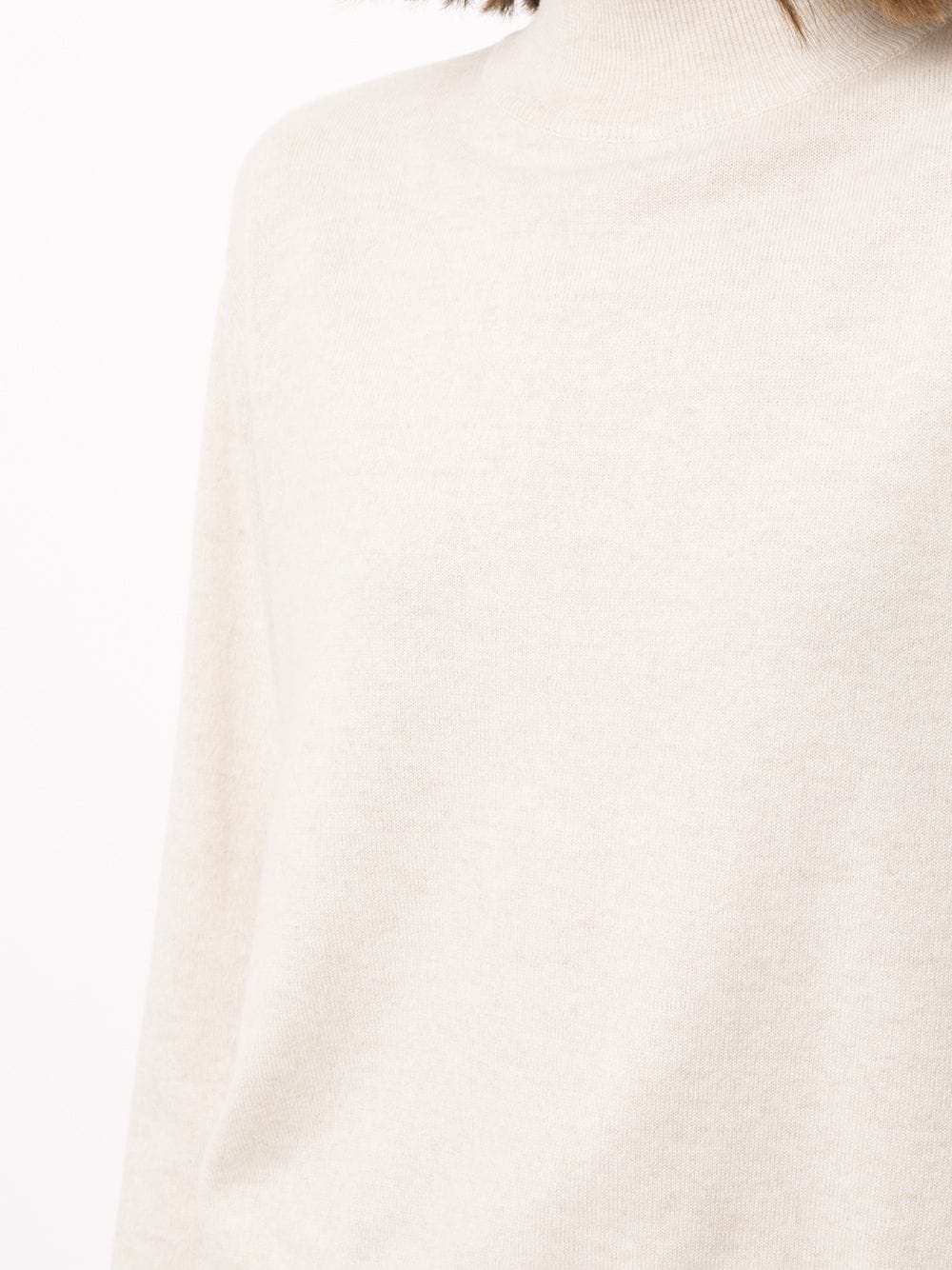 mock neck cashmere jumper - 5