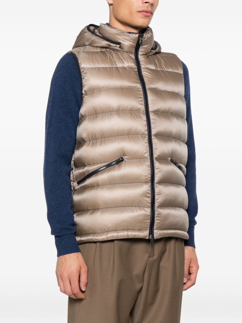 hooded padded gilet - 3